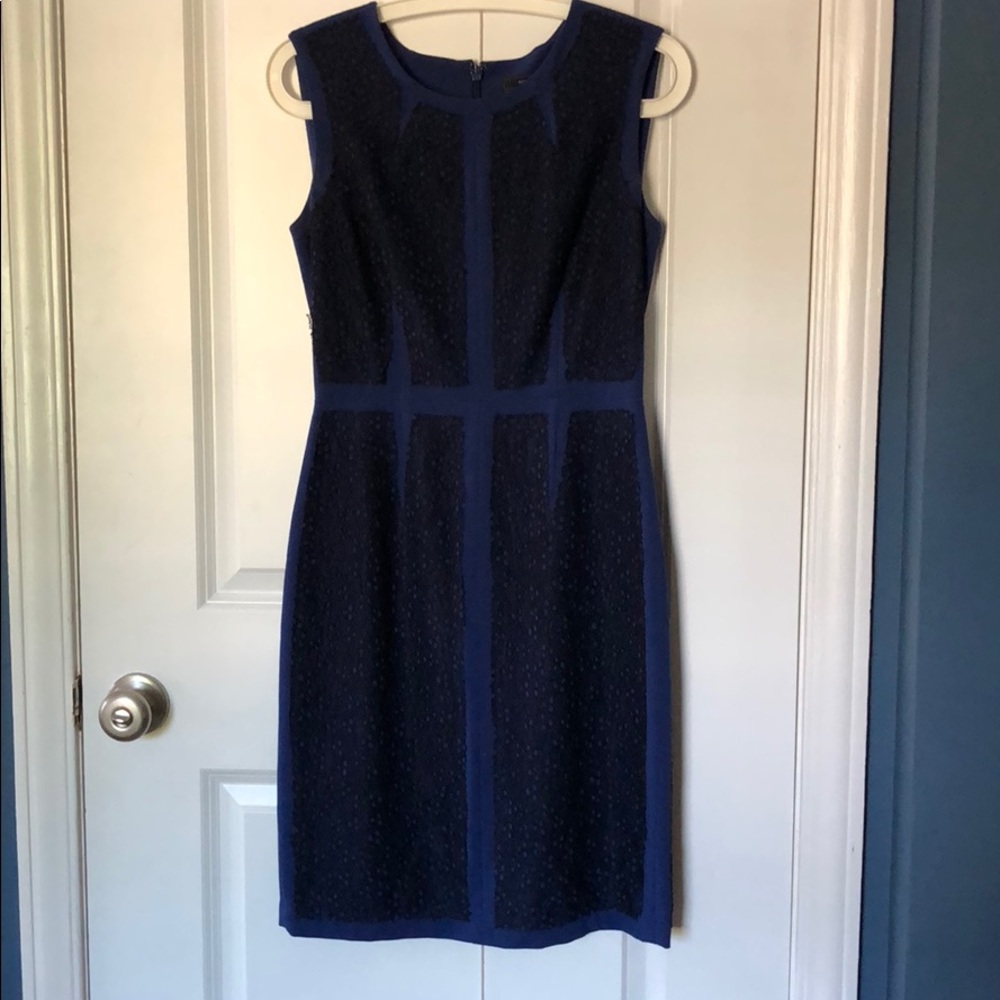 BCBGMaxAzria Navy Blue Midi Dress